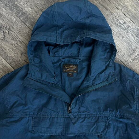 Filson Navy Women’s Deck Jacket Anorak Windbreaker Pullover - Picture 3 of 8